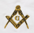 Masonic Gloves Silver Square &amp; Compass