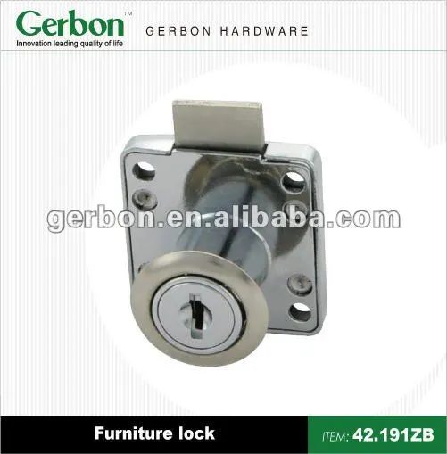 Zamak furniture drawer lock