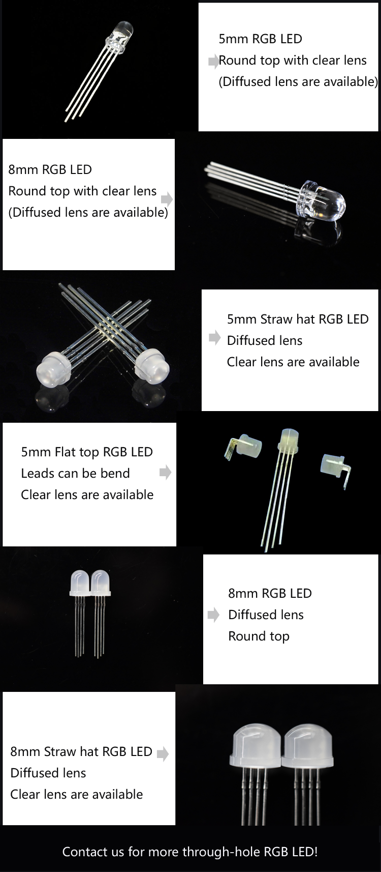 through- hole RGB LED