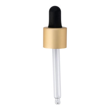 18 415mm silicon aluminum shell glass tube dropper