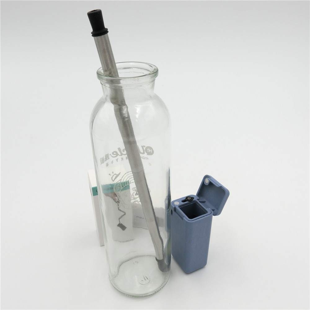 portable plastic silicone straw safe