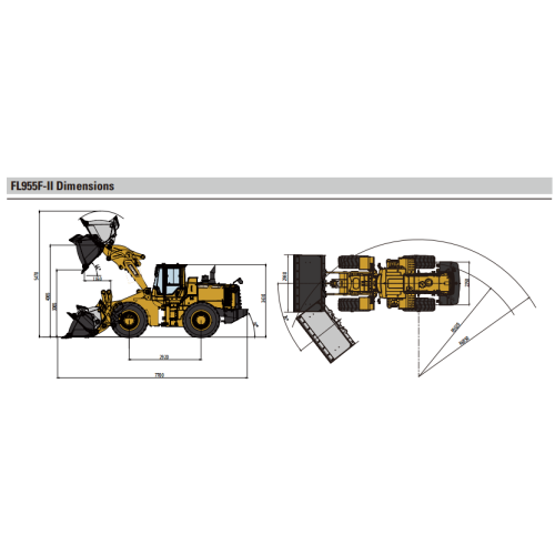 Small Articulated Wheel Loader FL955F-II