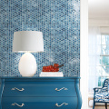 Mosaïque Blue Mosaïque Hexagon Art Art Art Tiles Wall