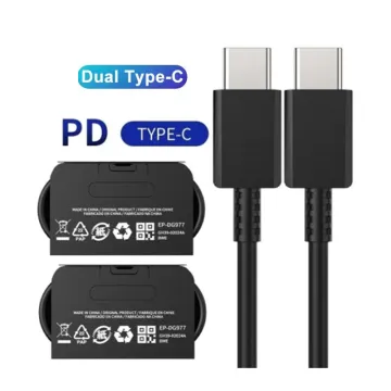High Quality Super Fast USB-C to Type C Charger Cable for Samsung Galaxy S23/S22/S21/S20 and Note 20/Note 10