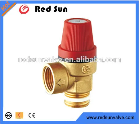 HR6090 factory manufacture forged brass water heating system 3 bar 6bar safety pressure relief valve