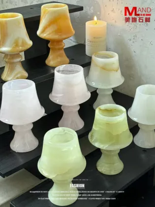 Natural Stone Aromatherapy Candle Holder Home Decor Christmas Ornament