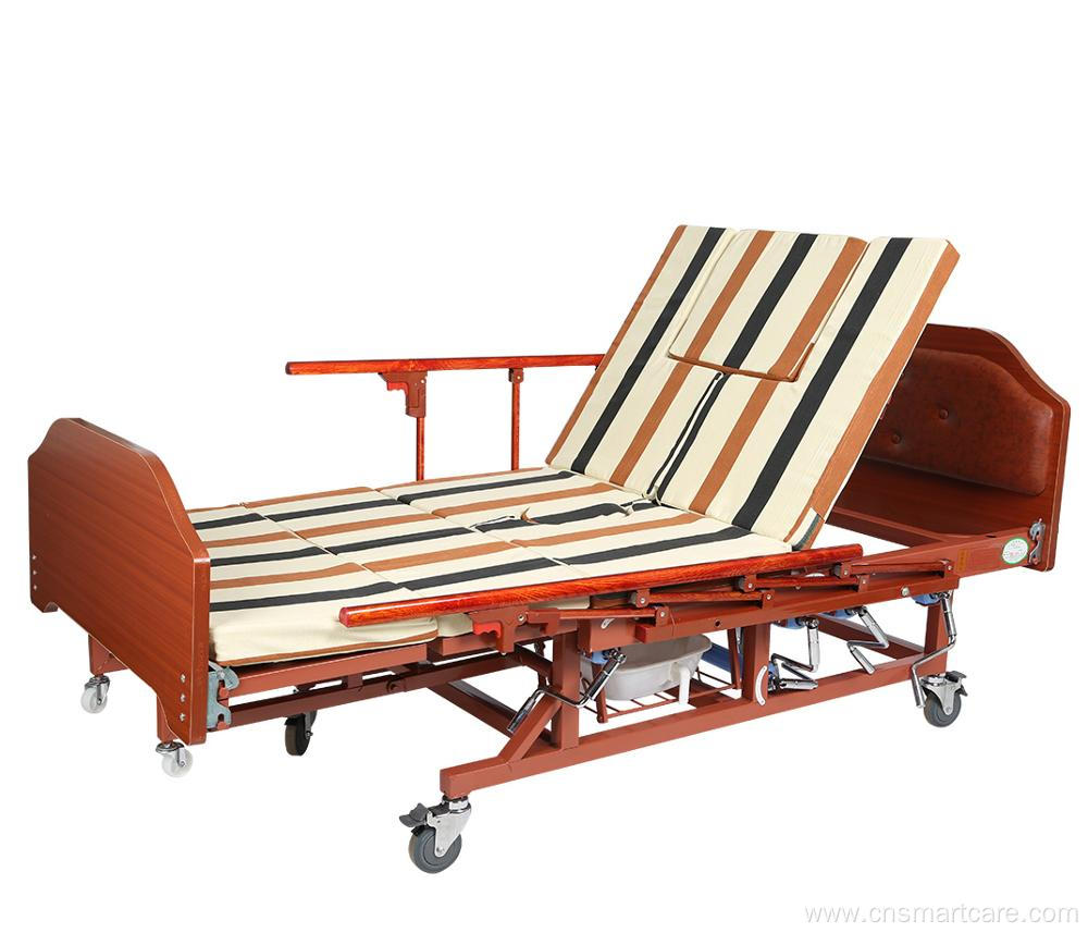 Manual full bend care bed