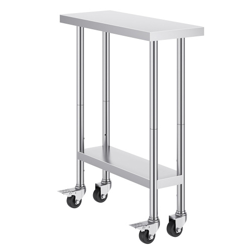 modern stainless steel dining table with casters stainless steel dining tables with wheels for homes Supplier
