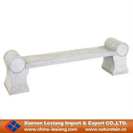 Antique garden stone bench