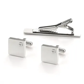 Personalized Embossed Stainless Steel Cufflinks for Weddings and Parties