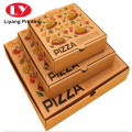 Caja de pizza de papel corrugado rectangular personalizado reciclable