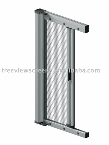 Retractable door screen