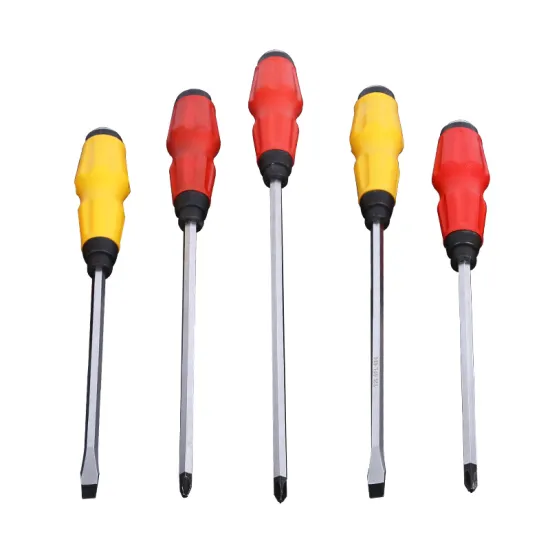 Professional High-Quality Chrome Vanadium Steel (CRV) Screwdriver with Magnetic Function for Demolition and Phillips/Slotted Head Tasks