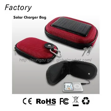 2014 new outdoor solar charger bag for smartphone mobile charger