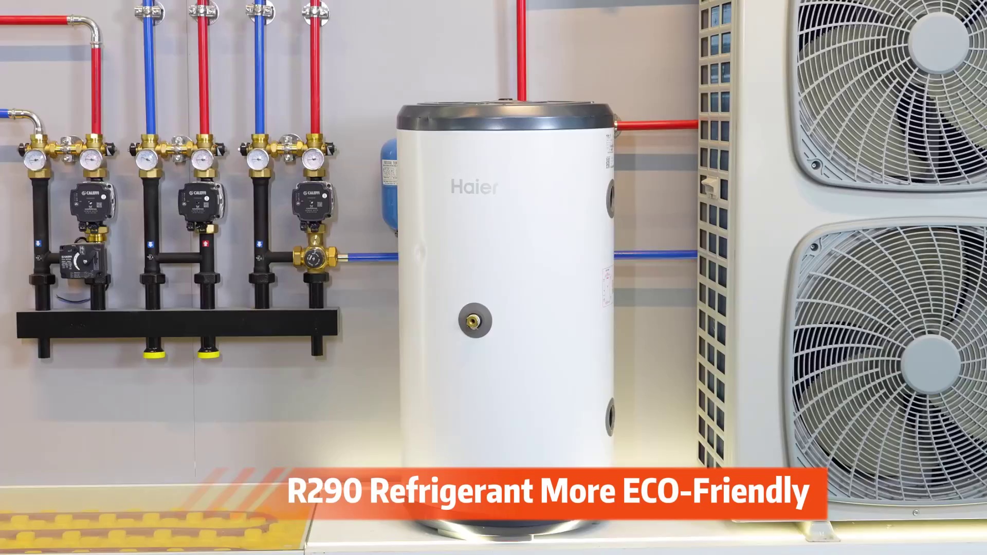 China Domestic High COP Smart WiFi 8kW-16kW R290 Full DC Inverter Heat Pump System