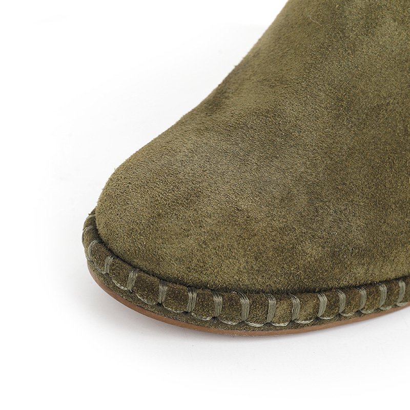 Exquisite Stitched High-Heel Ankle Boots
