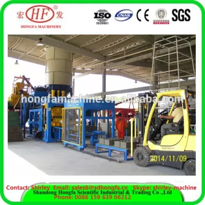 With Siemens motor qt12-15 full automatic brick making machine block making machine