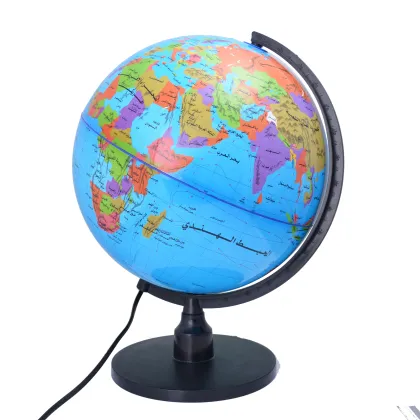 LED Illuminated English Globe for World Geography Learning and Wholesale