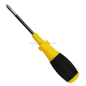 OEM Plastic Screwdriver Hand Tool Plastic PP+TPR Handle Screwdriver With Magnetic Pole Factory Supply