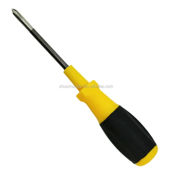 OEM Plastic Screwdriver Hand Tool Plastic PP+TPR Handle Screwdriver With Magnetic Pole Factory Supply