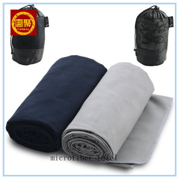 80% polyester 20% polyamide microfiber towel, sport towel,travel towel,beach towel with mesh bag printed