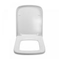 Siège de toilette Duroplast blanc, forme carrée