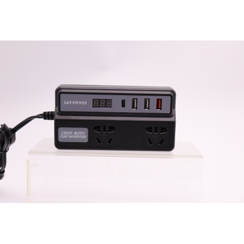 12V-24V to 220V Car Power Inverter with Multi-Ports and QC3.0