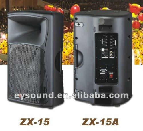 15 inch plastic active speaker ZX-15A