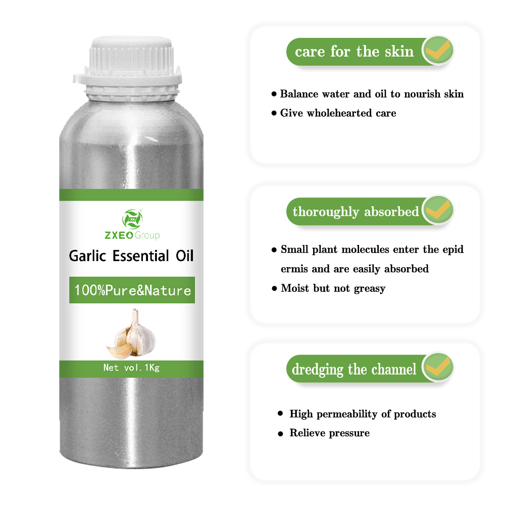 100% pure natural organic matter garlic essential oil high quality wholesale bulk distill extractive garlic essential oil