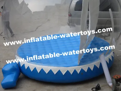 Winter Wonderland Pvc Tarpaulin Pvc Giant Inflatable Snow Globe 0.6mm