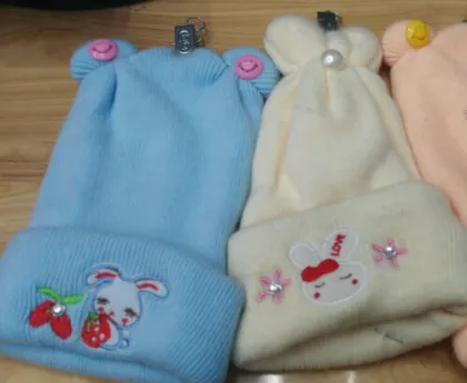 Wholesale Knit Cap Embroidery Baby Hat