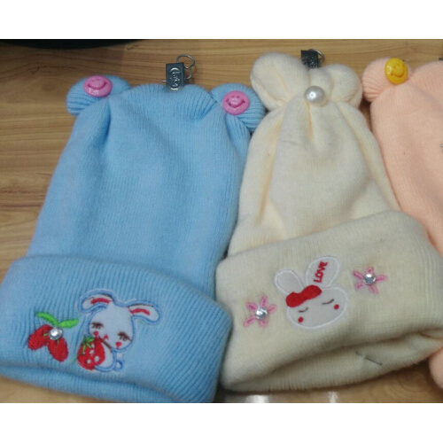 Wholesale Knit Cap Embroidery Baby Hat