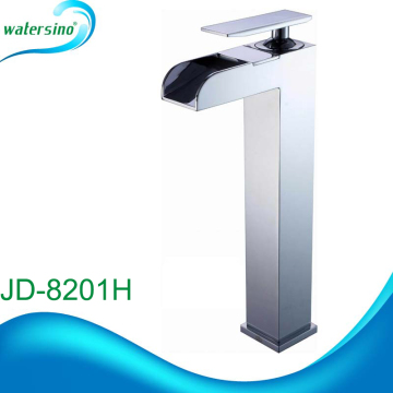 8200 series JD-8201H waterfall spout brass chrome plated basin mixer