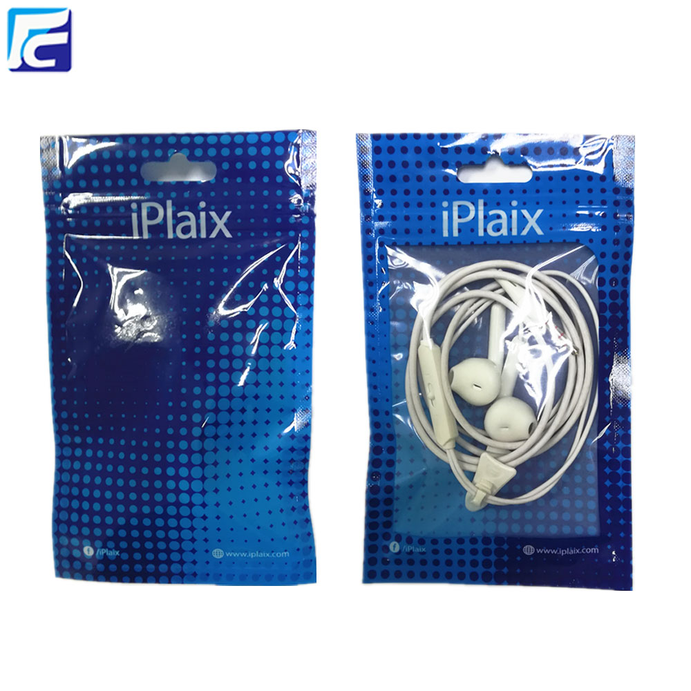 Custom logo plastic cell phone accessories packaging bags