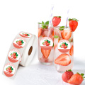 Waterproof Fruit Food Packing Decorative Sticker Labels Roll