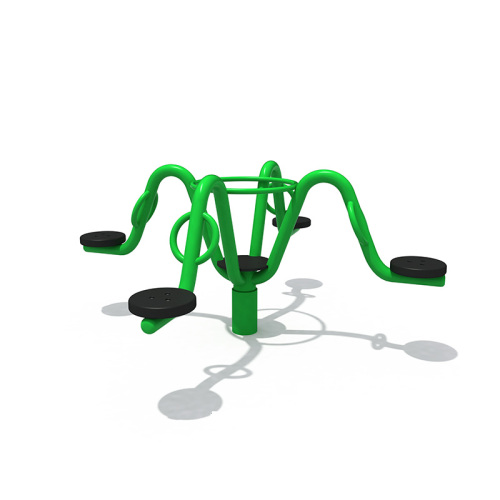 Unidade de fitness rotacional externa multiusuário gangorra