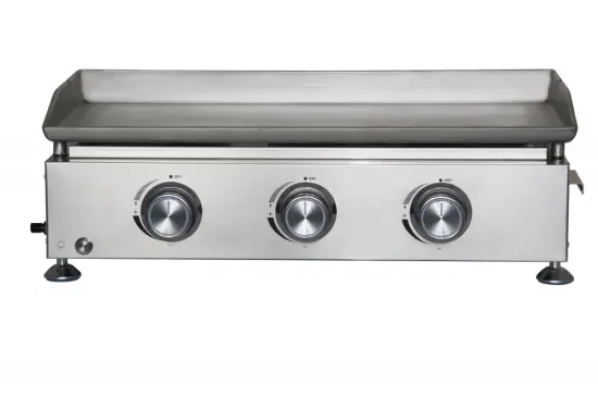 Stainless Steel 3 Burner Outdoor Gas Griddle