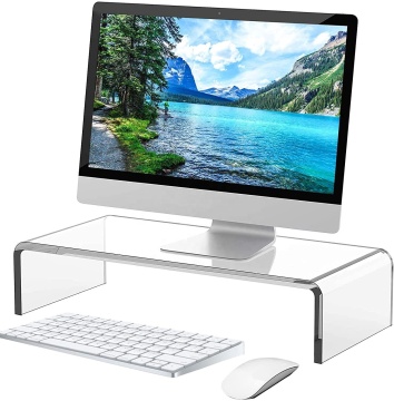 Clear Acrylic Laptop Stand Retail Display Table