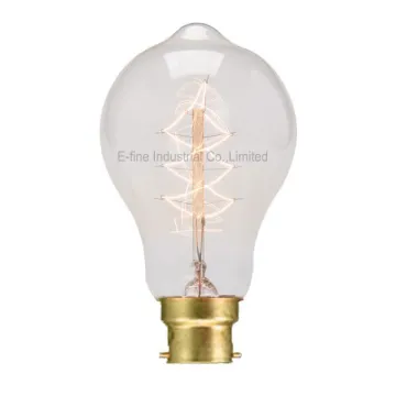 A60 incandescent edison bulb 60W B22 spiral