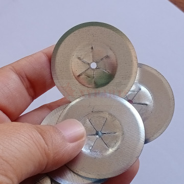 Galvanized Steel Insulation Self-Locking Washers - Round Type