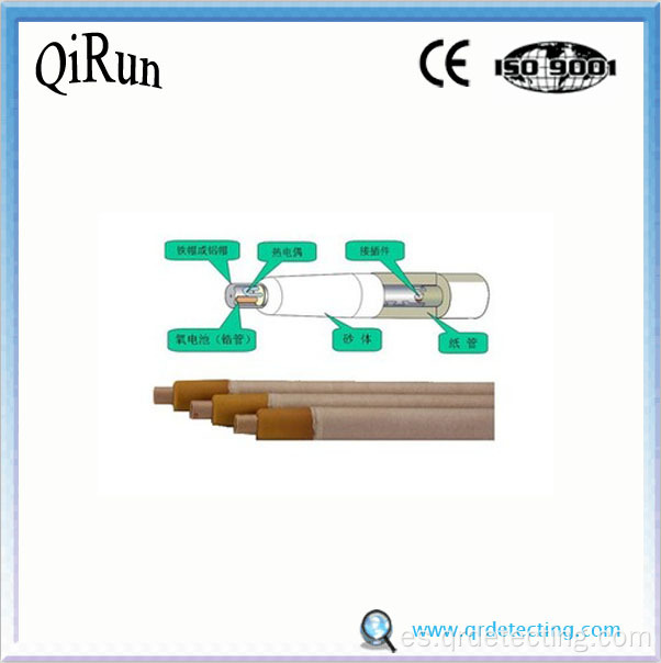 Sonda desechable de oxígeno para horno de fusión