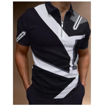 Men's Slim-Fit Quick-Dry Golf Polo Shirt