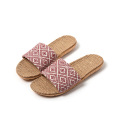 Anti-Slip Women' s Indoor Linen Slippers