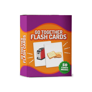 Custom Flash Cards for Kids - 50 Matching Language Development Educational Photo Memory Cards (128GB) for Toddler Learning