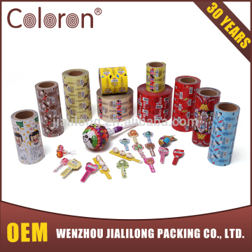 Printed and Laminated aluminum foil lollipop packing