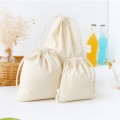 Anpassad design Eco Friendly Portable Canvas Drawstring Bag