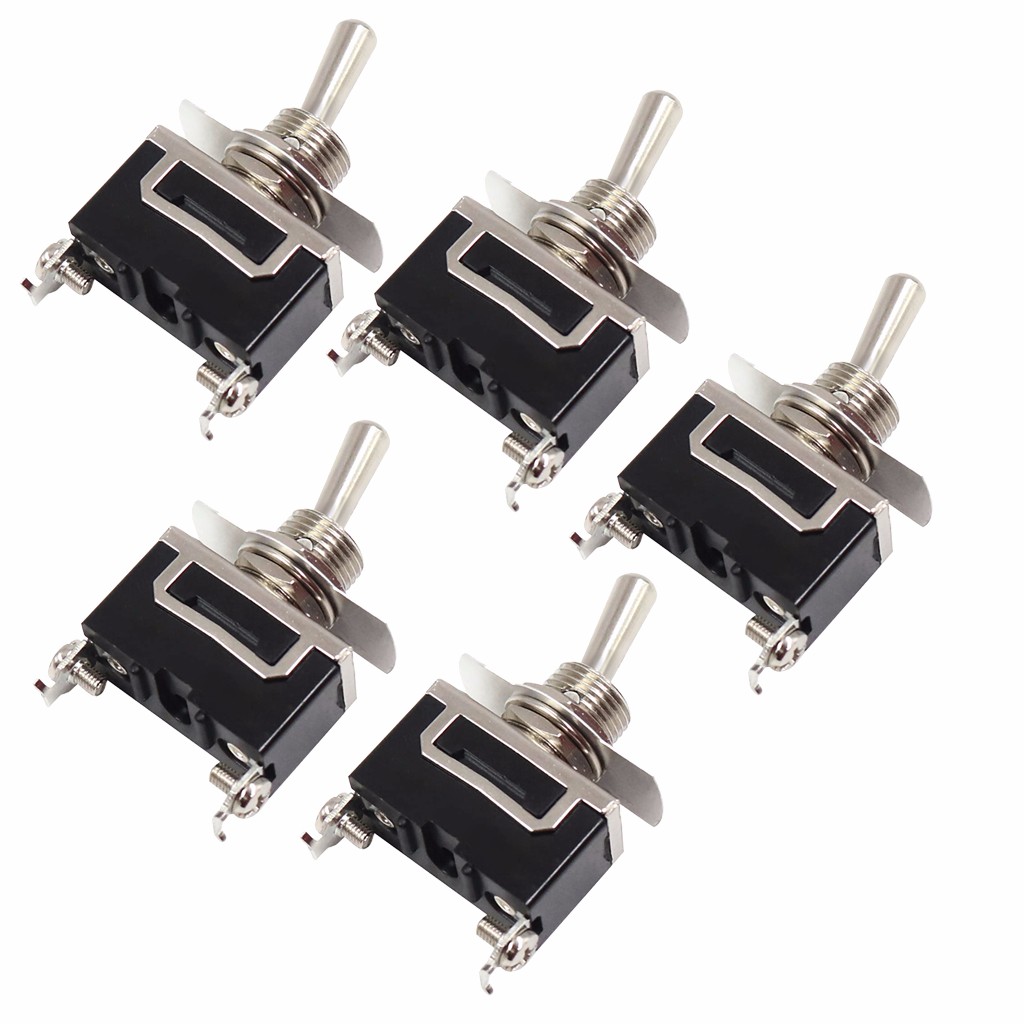 Toggle Switch Rocker Switch SPST 2-pin ON / OFF 12V 24V 220V 230V 5 Pieces