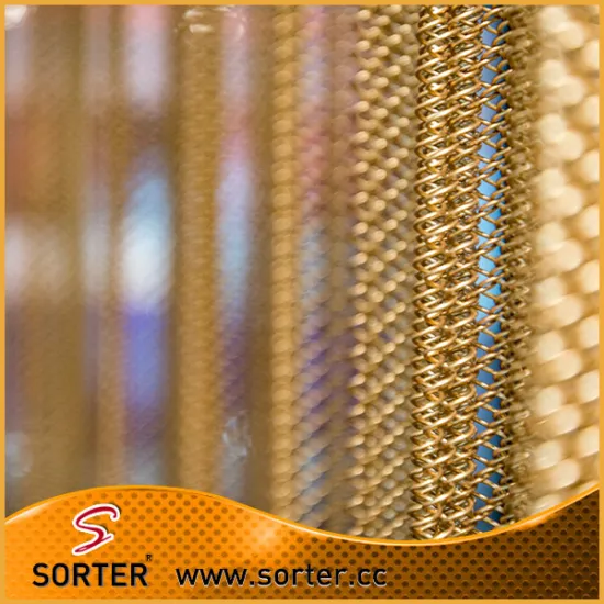 Metal Curtain mesh drapery/aluminum wire mesh/mesh room divider