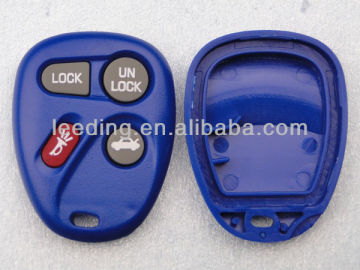 Dark Blue GM Keyless Remote Car Key Shell,Car Key Case with Four Buttons