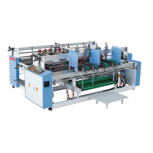 Manual 2pcs paper board carton gluing machine